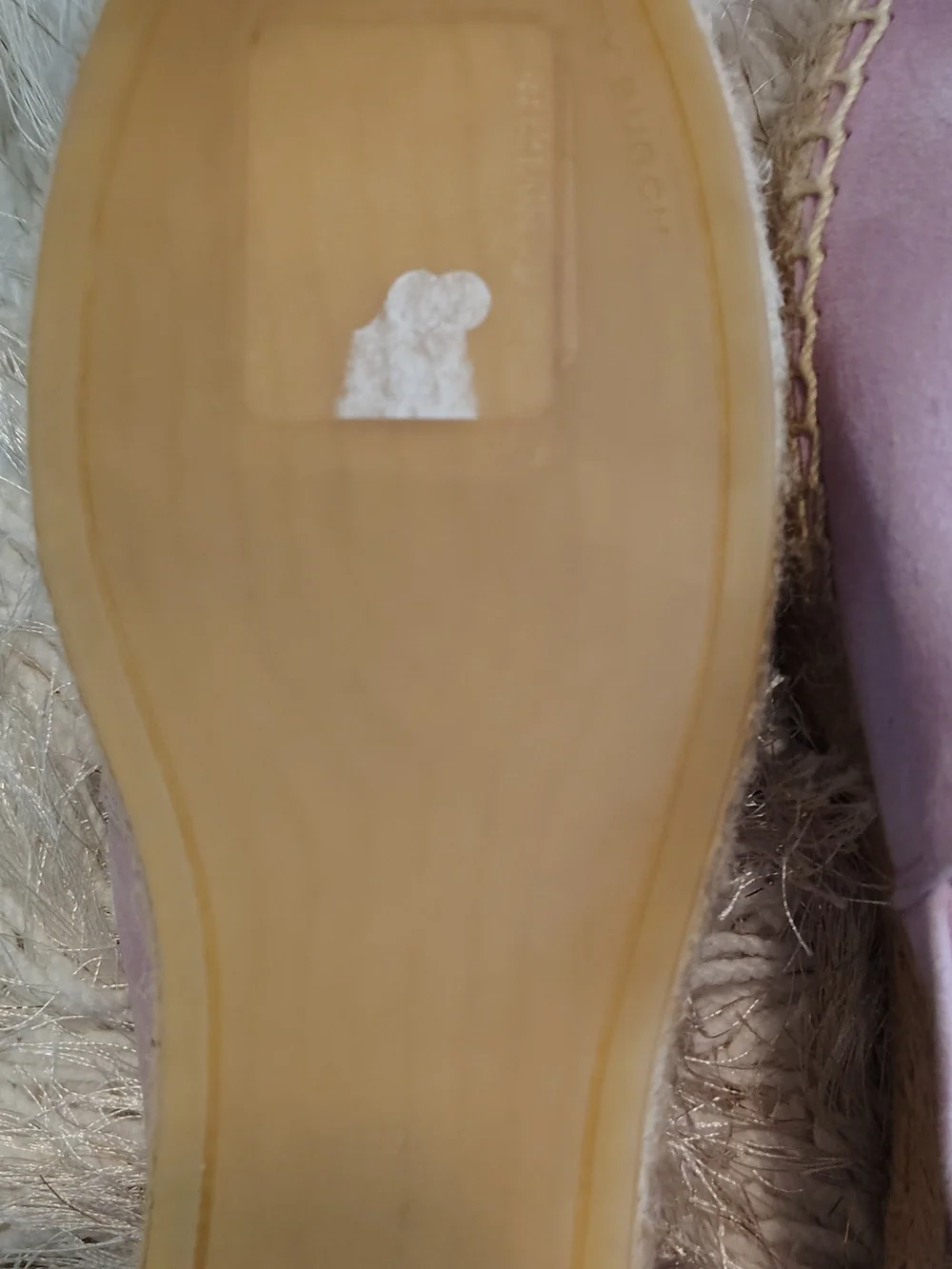 Tory Burch Mauve Logo Espadrille Slip-Ons